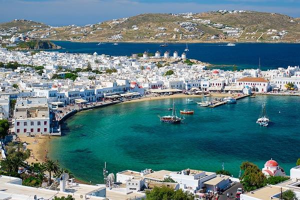 Mykonos i Grekland